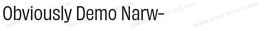 Obviously Demo Narw字体转换